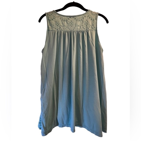 Ricki's Tank Top Embroidered Green Size L - Picture 9 of 10